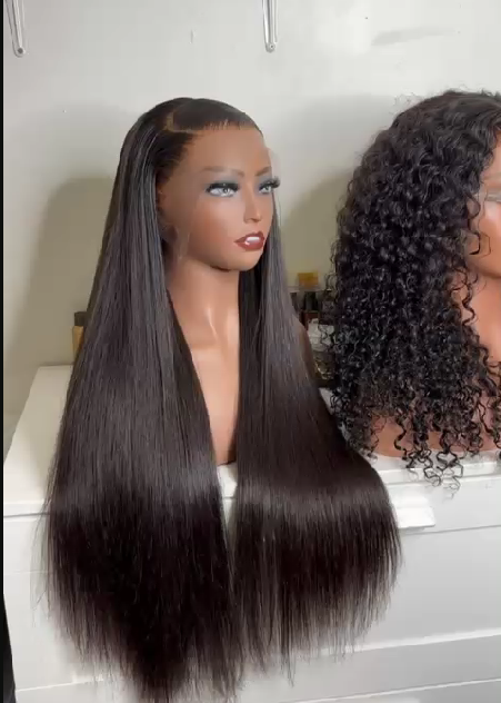 Perruque Lisse - Virgin Hair - 26 Pouces - Lace Frontale HD 13x6